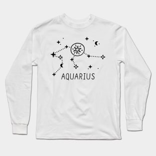 Aquarius Astrology sign Long Sleeve T-Shirt